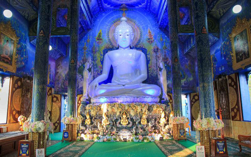 The Blue Temple’s presbytery - blue temple thailand